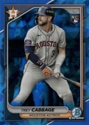 2024 Bowman Chrome Sapphire Edition Base Set Trey Cabbage #100 card