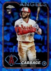 2024 Topps Chrome Sapphire Edition Base Set Trey Cabbage #321 card