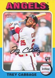 2024 Topps Heritage Mini Base Set Trey Cabbage #109 card