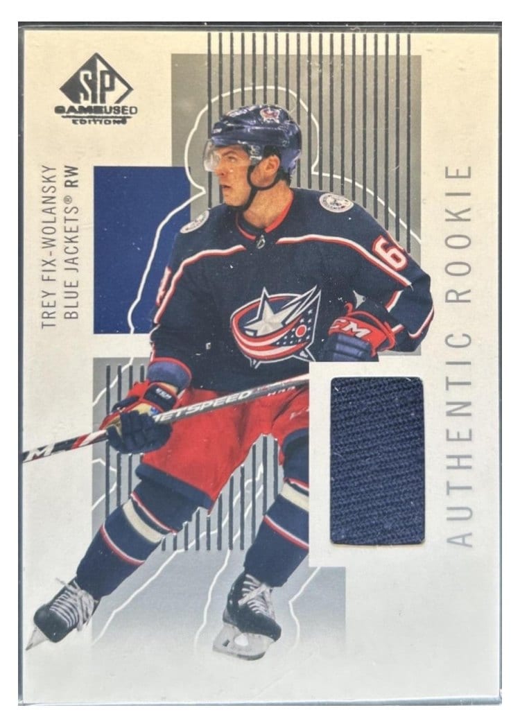 2022-23 SP Game Used Retro Renovations Rookies Jersey Trey Fix-Wolansky #RR-TF card