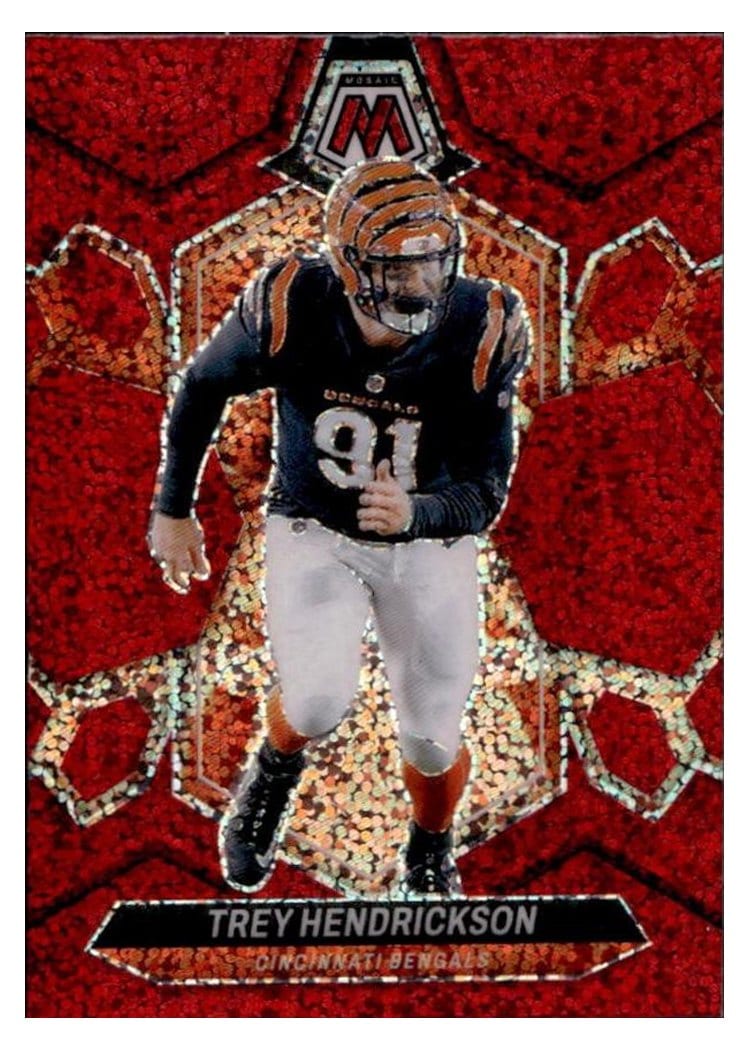 2024 Panini Mosaic Base Set Trey Hendrickson Red Sparkle #48 card