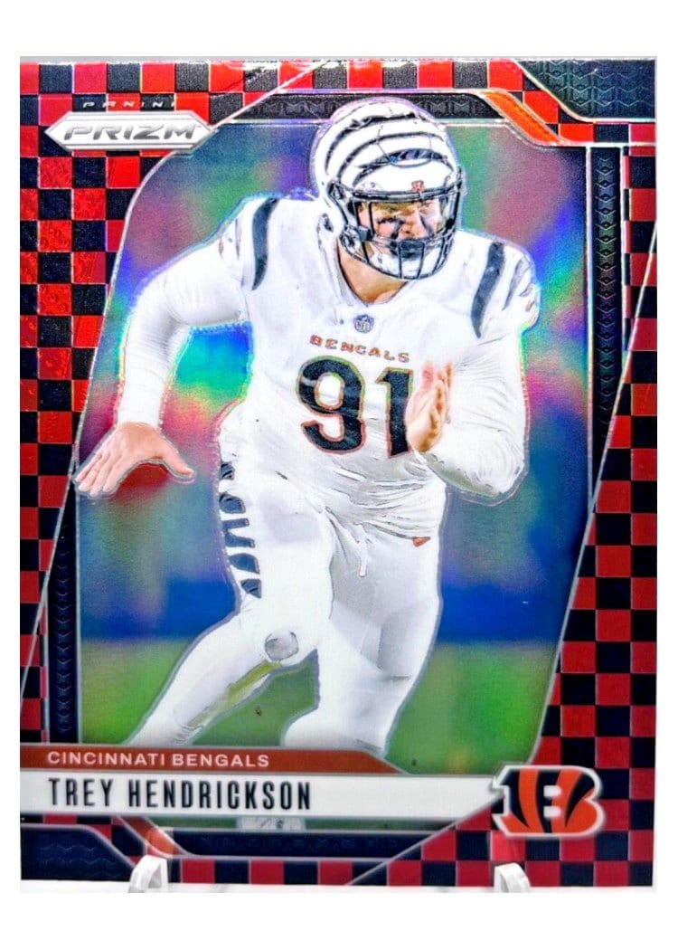 2024 Panini Prizm Base Set Trey Hendrickson Black Red Checker #59 card
