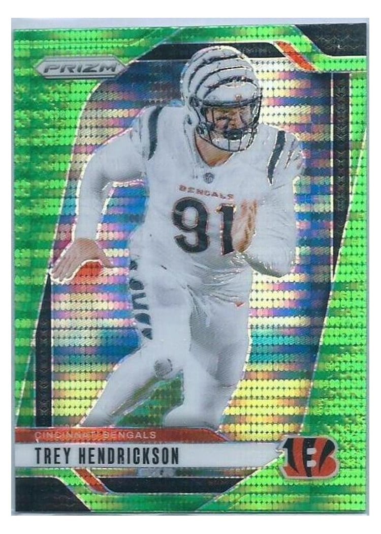 2024 Panini Prizm Base Set Trey Hendrickson Neon Green Pulsar #59 card