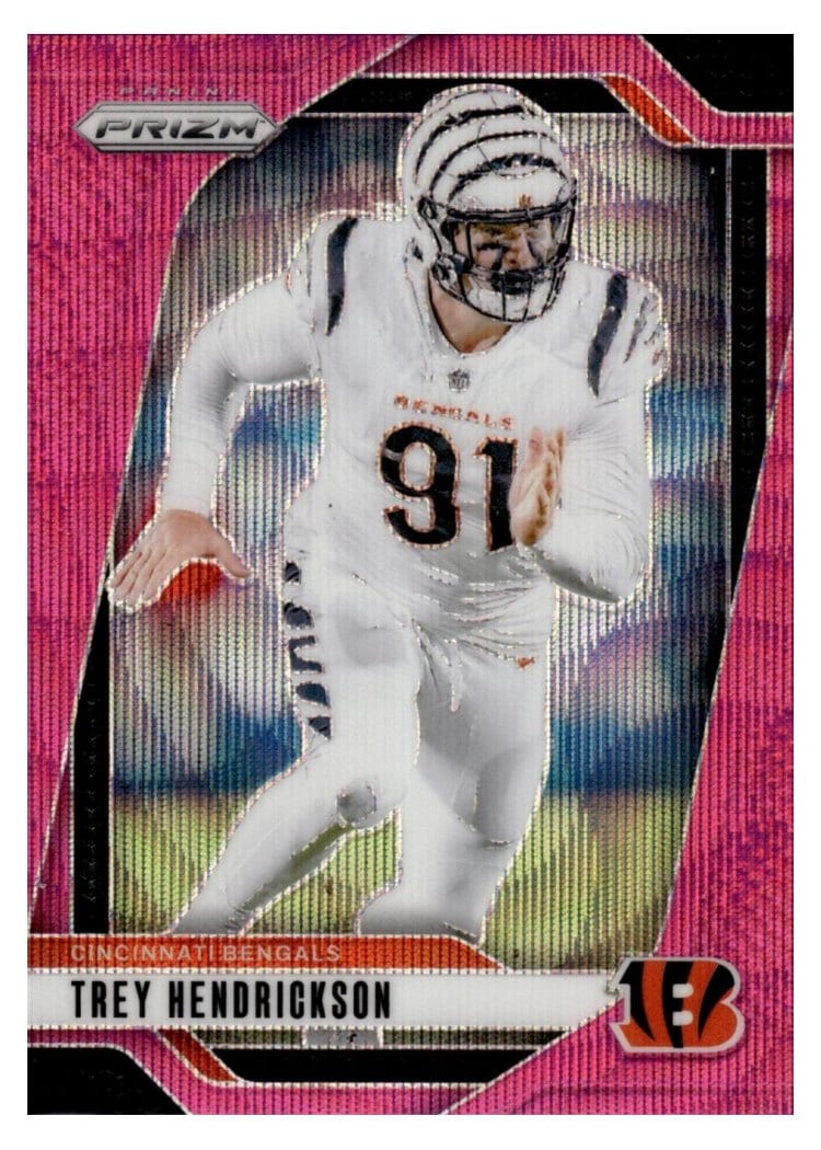 2024 Panini Prizm Base Set Trey Hendrickson Pink Wave #59 card