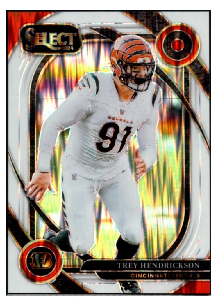 2024 Panini Select Base Set Trey Hendrickson White Prizm Shock #298 card