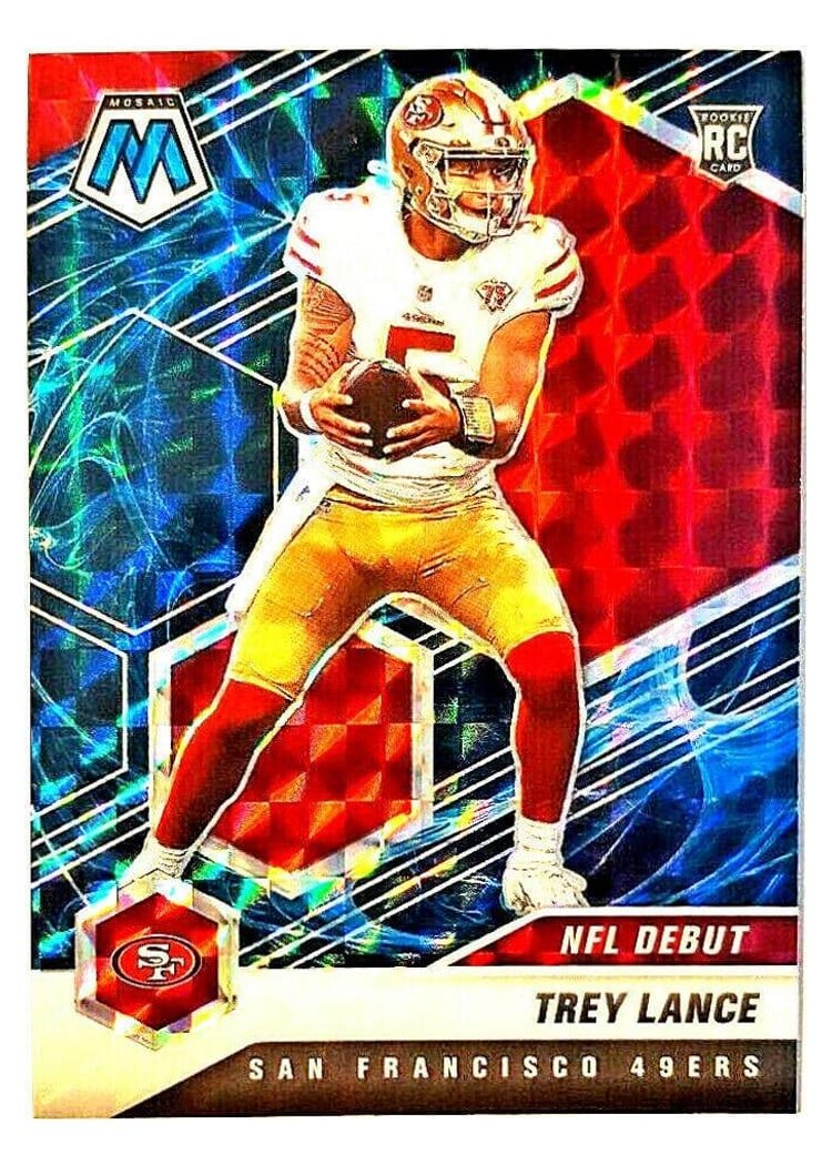 2021 Panini Mosaic Trey Lance #244 card