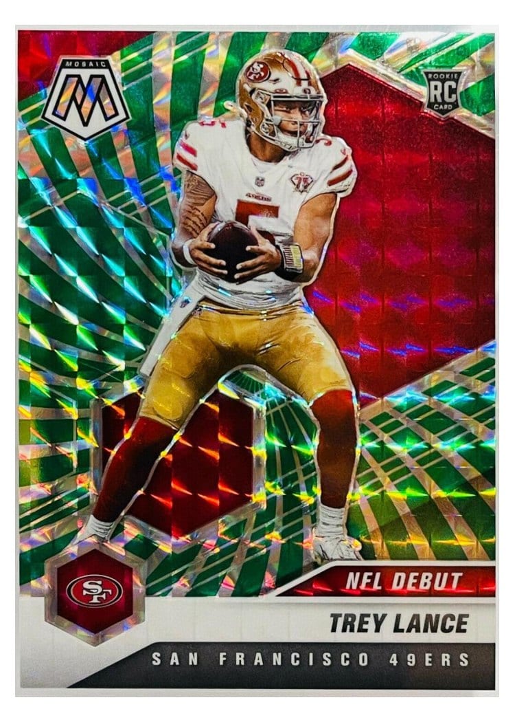 2021 Panini Mosaic Trey Lance #244 card