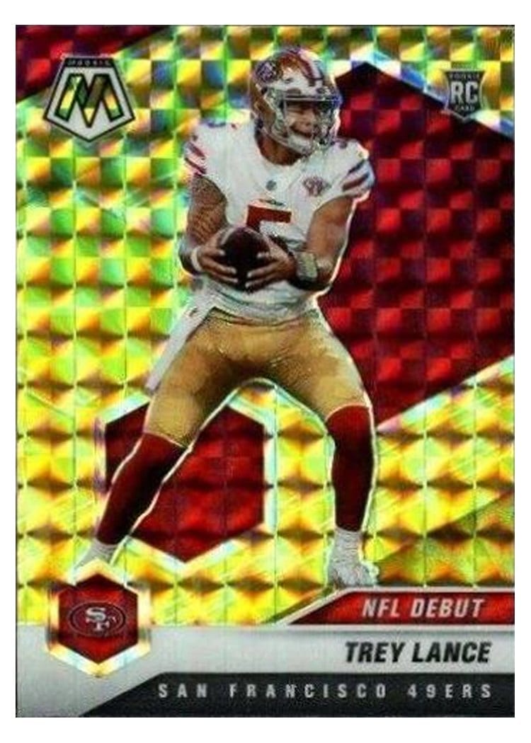 2021 Panini Mosaic Trey Lance #244 card
