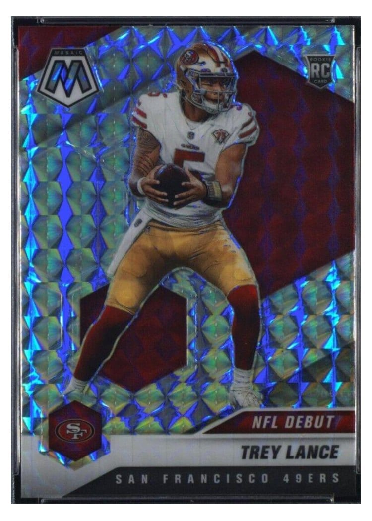 2021 Panini Mosaic Trey Lance #244 card