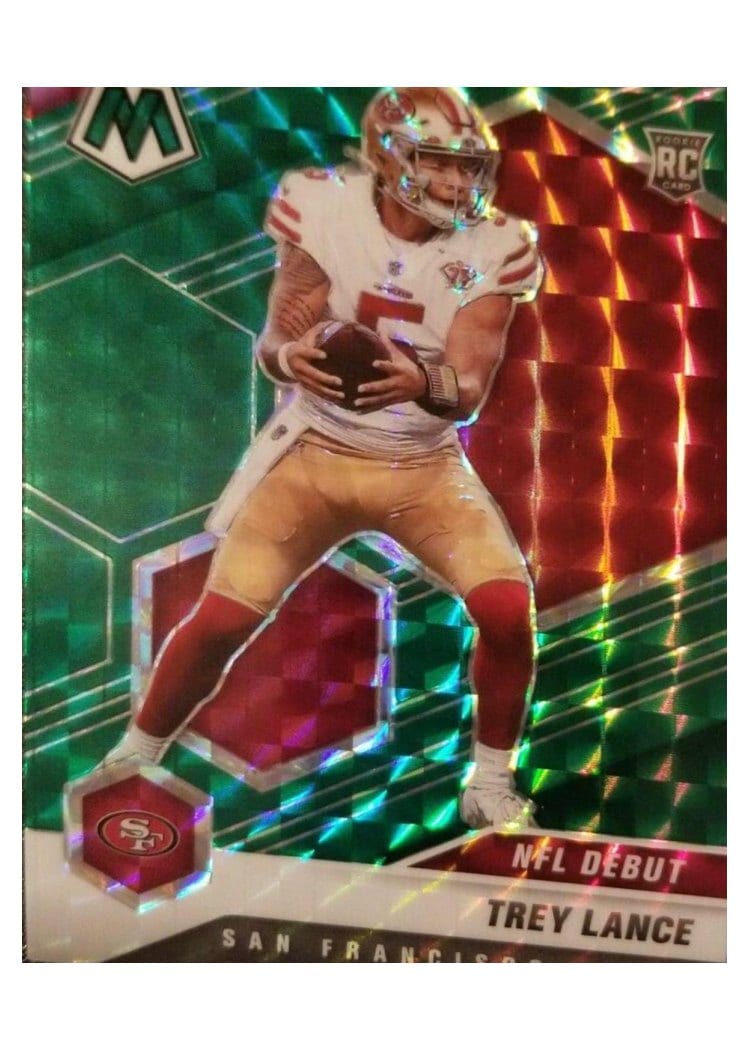 2021 Panini Mosaic Trey Lance Green Mosaic #244 card