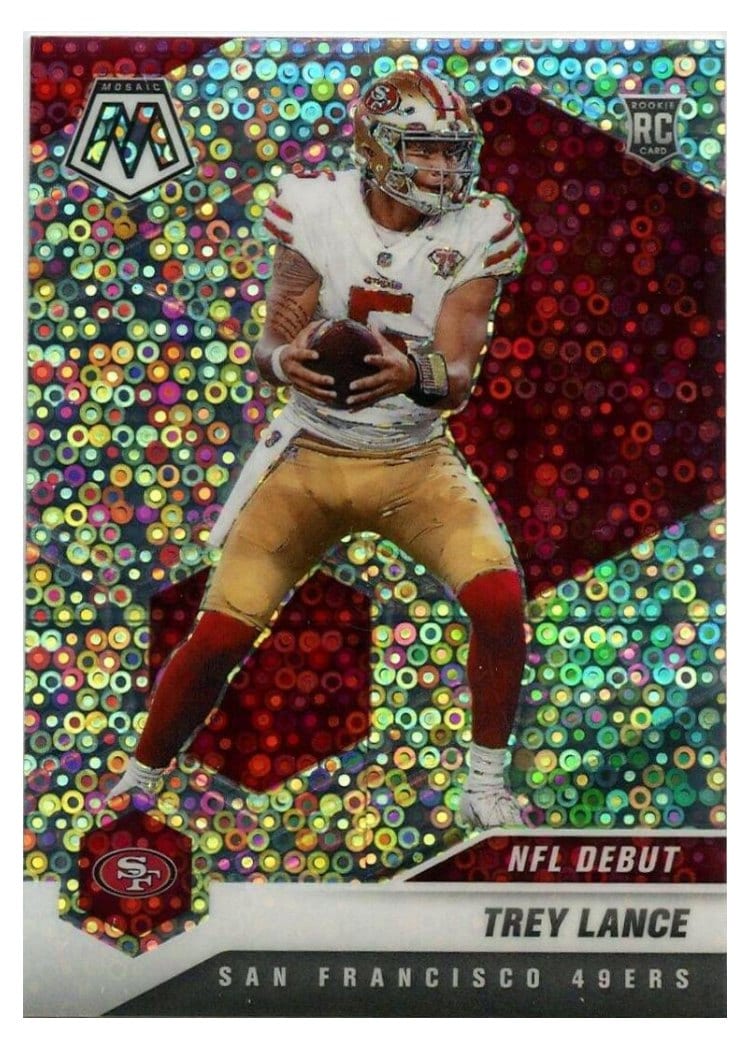 2021 Panini Mosaic Trey Lance #244 card