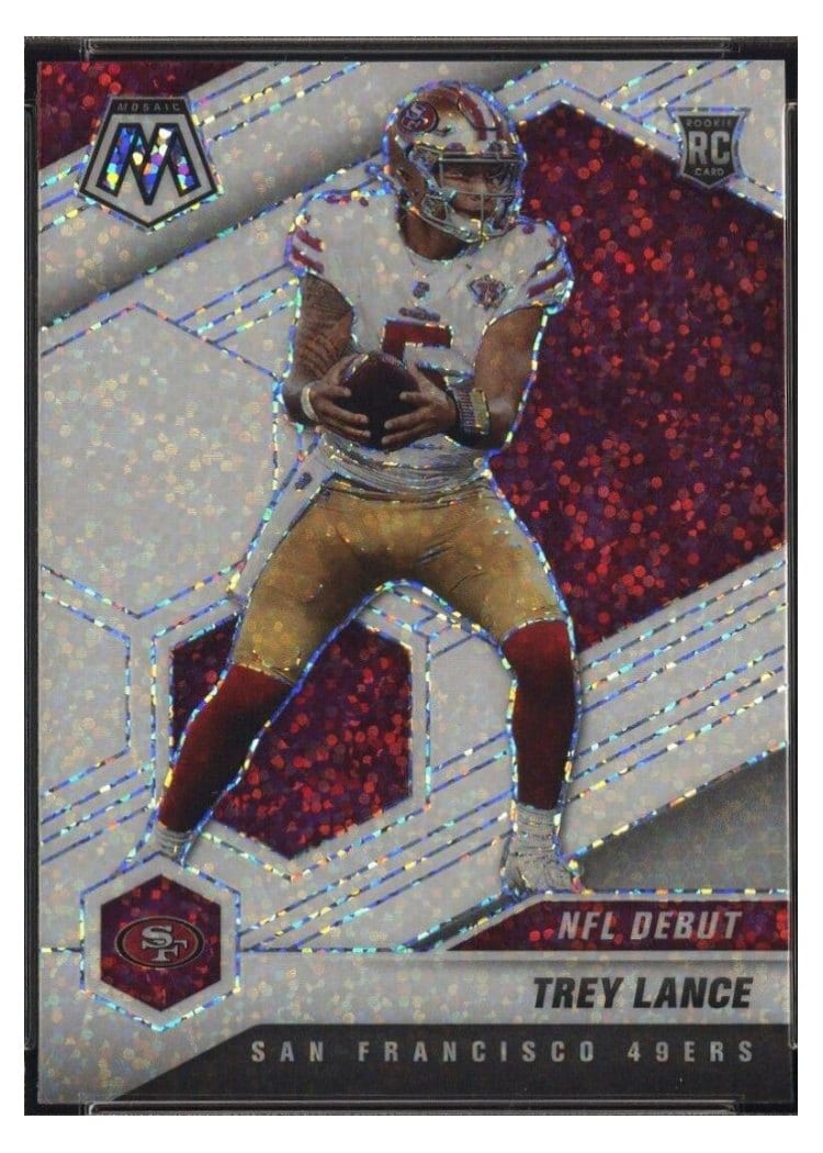 2021 Panini Mosaic Trey Lance #244 card