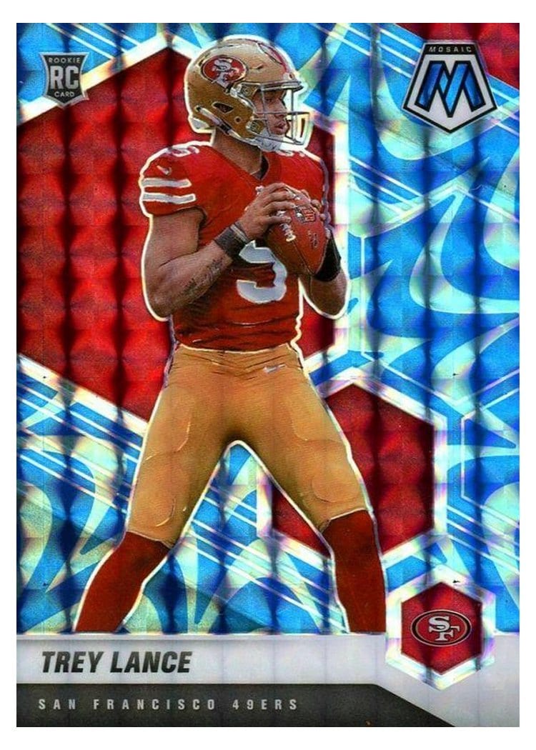 2021 Panini Mosaic Trey Lance #303 card
