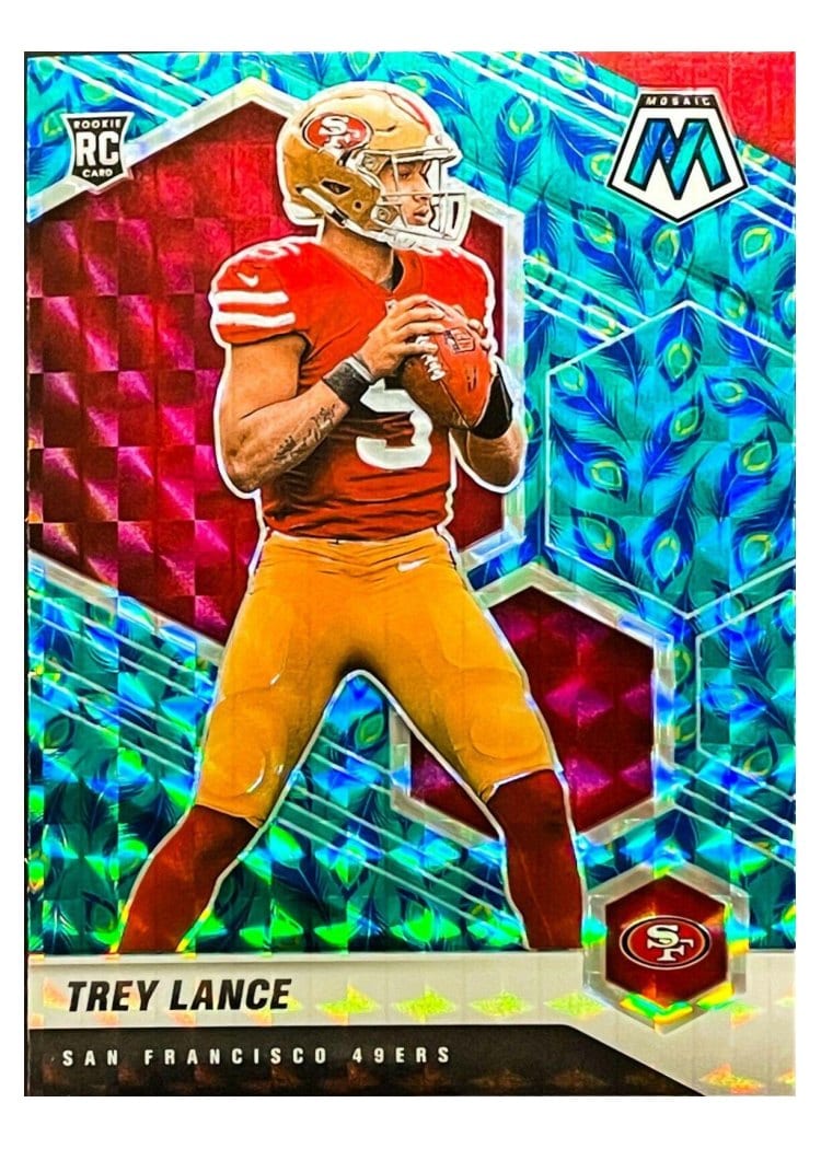 2021 Panini Mosaic Trey Lance #303 card