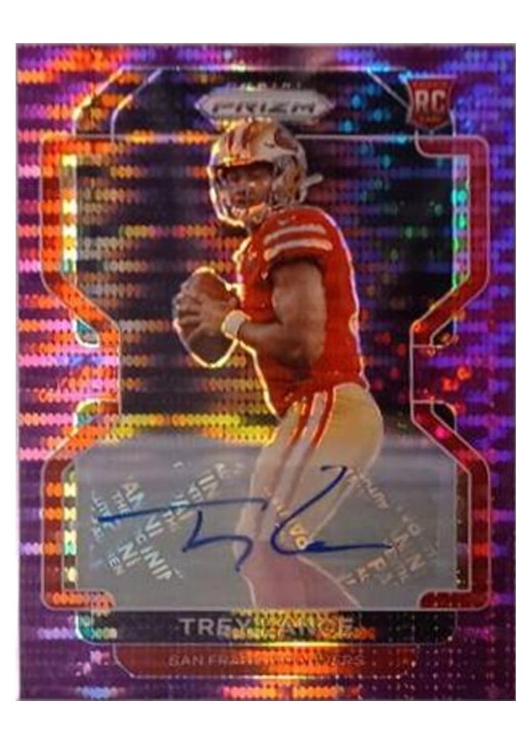 2021 Panini Prizm Base Set Trey Lance #333 card