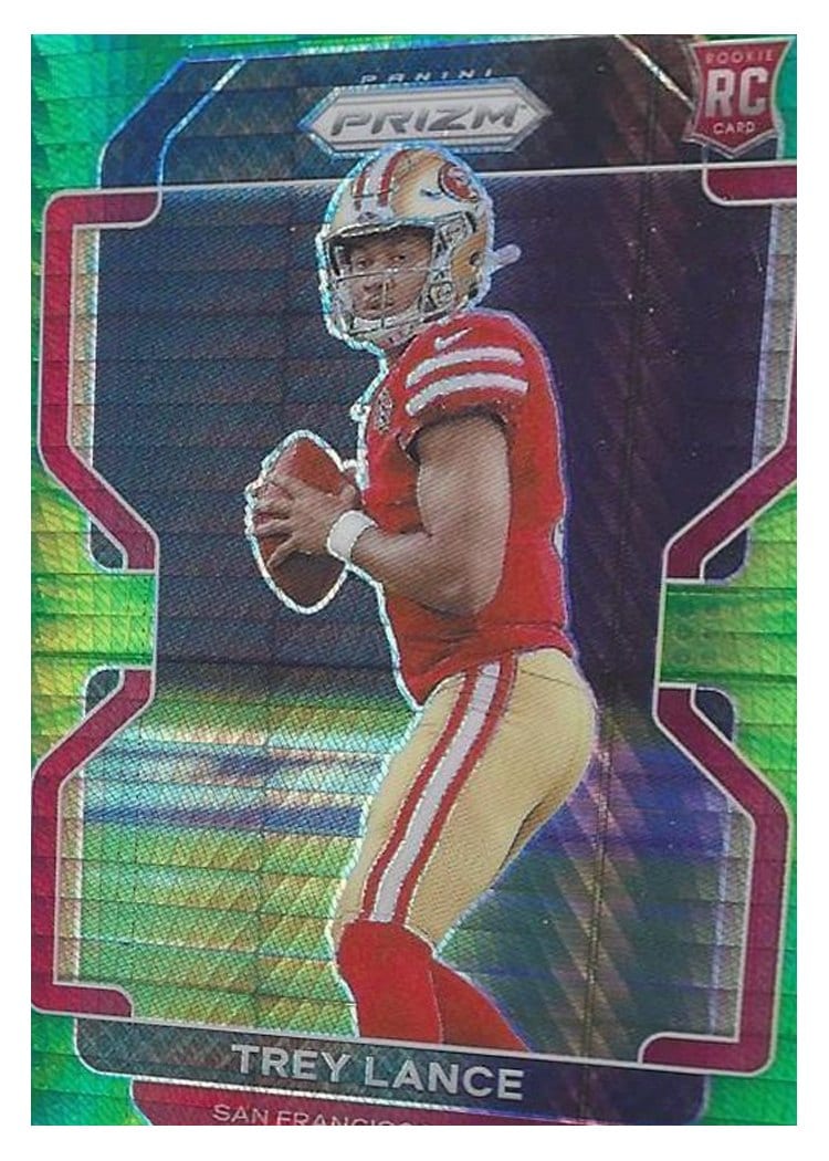 2021 Panini Prizm Base Set Trey Lance #333 card