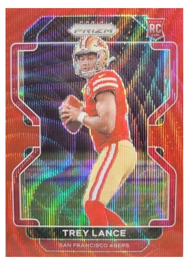 2021 Panini Prizm Base Set Trey Lance #333 card