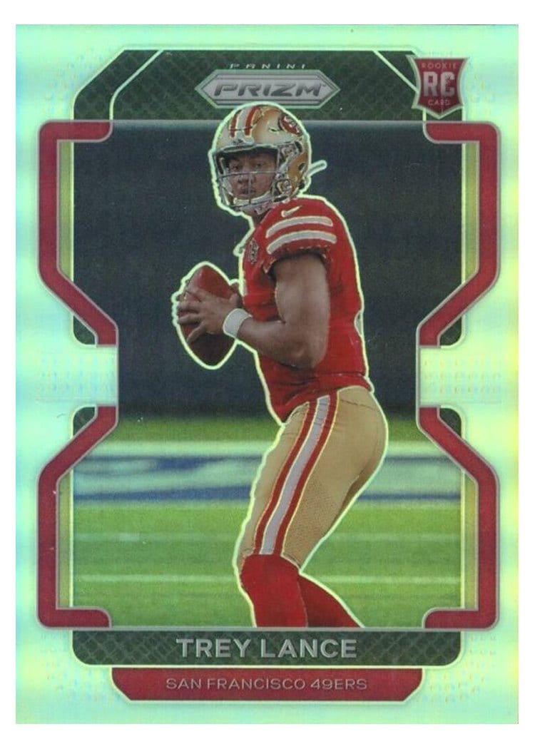 2021 Panini Prizm Base Set Trey Lance #333 card