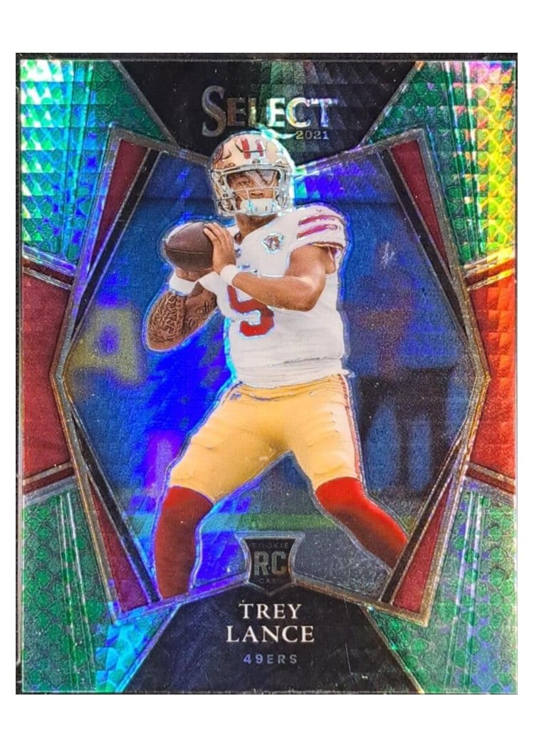 2021 Panini Select Base Set Trey Lance Dragon Scale #145 card