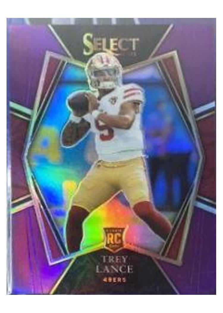 2021 Panini Select Base Set Trey Lance Purple #145 card