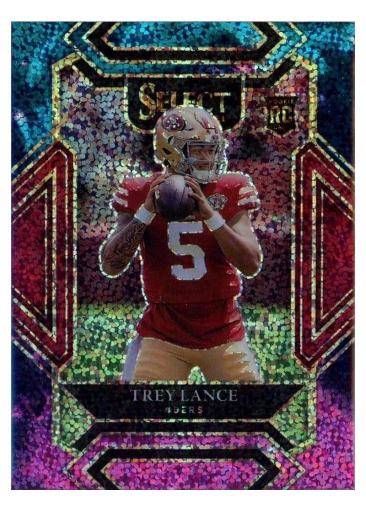 2021 Panini Select Base Set Trey Lance Cosmic #245 card