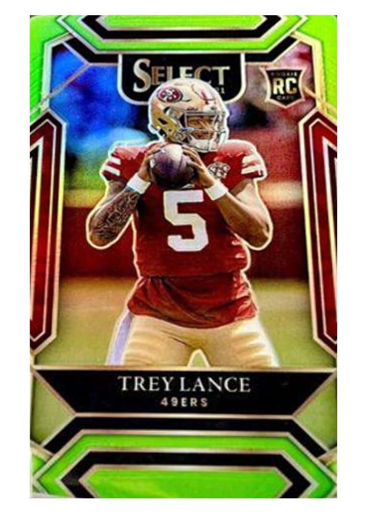 2021 Panini Select Base Set Trey Lance #245 card