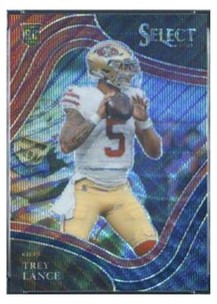 2021 Panini Select Base Set Trey Lance #345 card