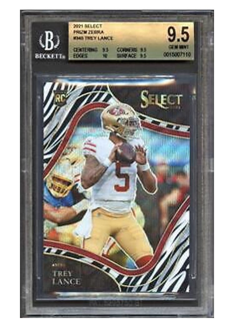 2021 Panini Select Base Set Trey Lance #345 card