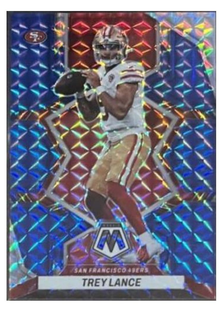 2022 Panini Mosaic Trey Lance Blue #269 card