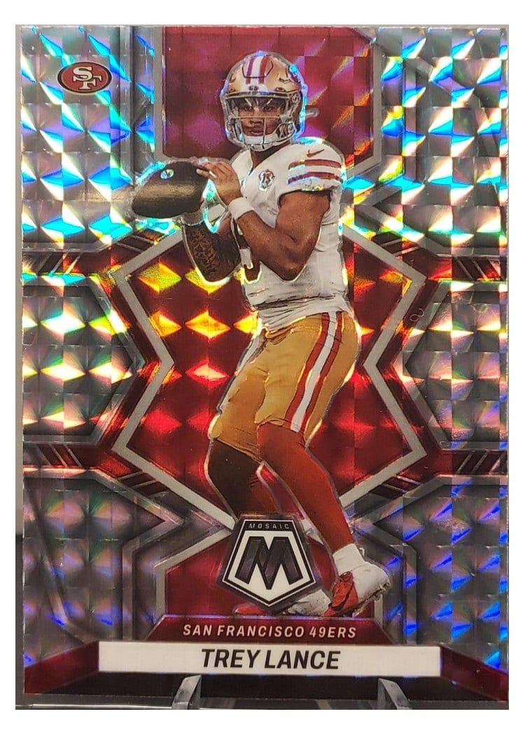 2022 Panini Mosaic Base Set Trey Lance #175 card