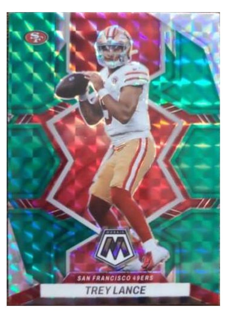 2022 Panini Mosaic Base Set Trey Lance #175 card