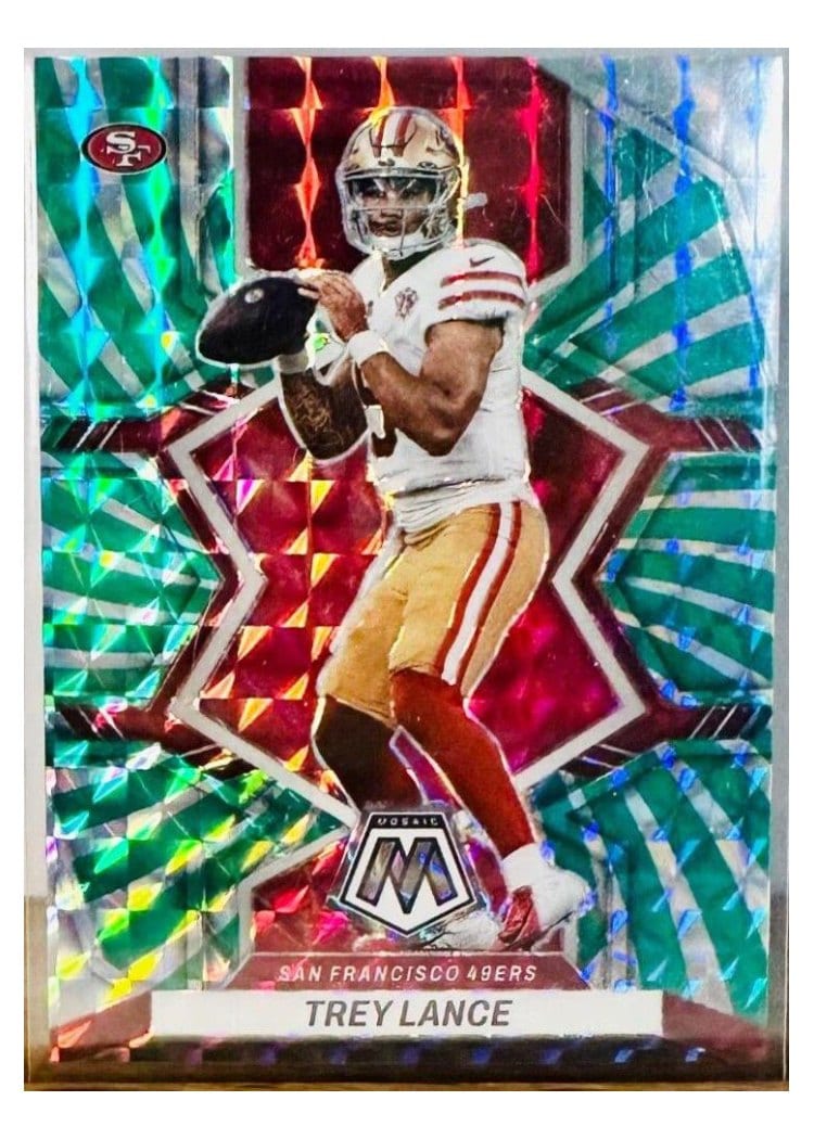 2022 Panini Mosaic Base Set Trey Lance #175 card
