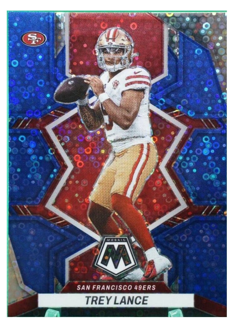 2022 Panini Mosaic Base Set Trey Lance #175 card