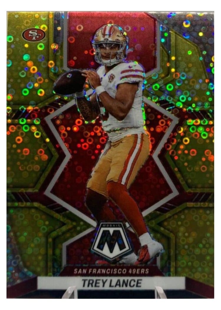 2022 Panini Mosaic Base Set Trey Lance #175 card