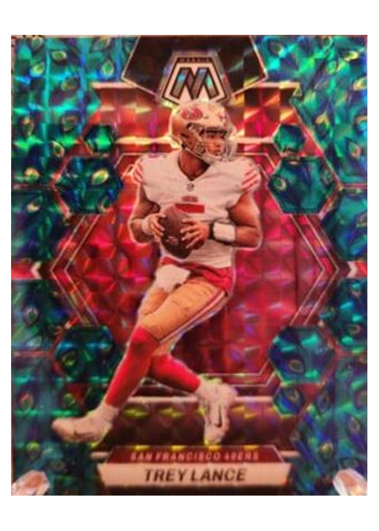 2023 Panini Mosaic Base Set Trey Lance Choice Peacock #212 card