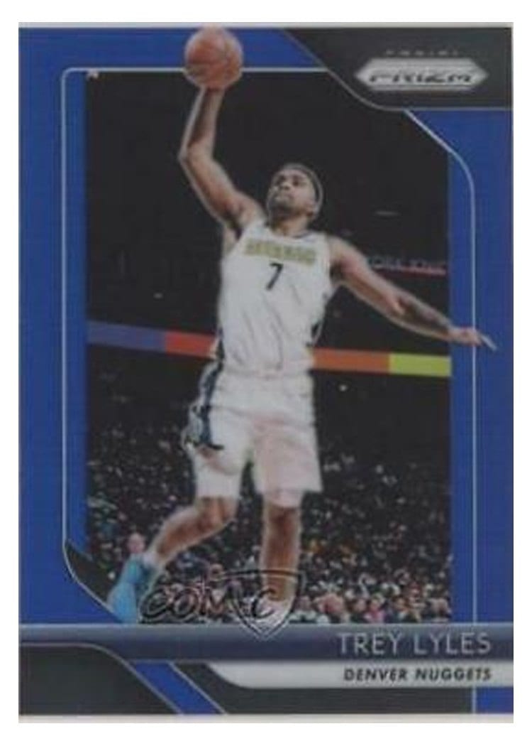2018-19 Panini Prizm Base Set Trey Lyles Blue Prizm #112 card