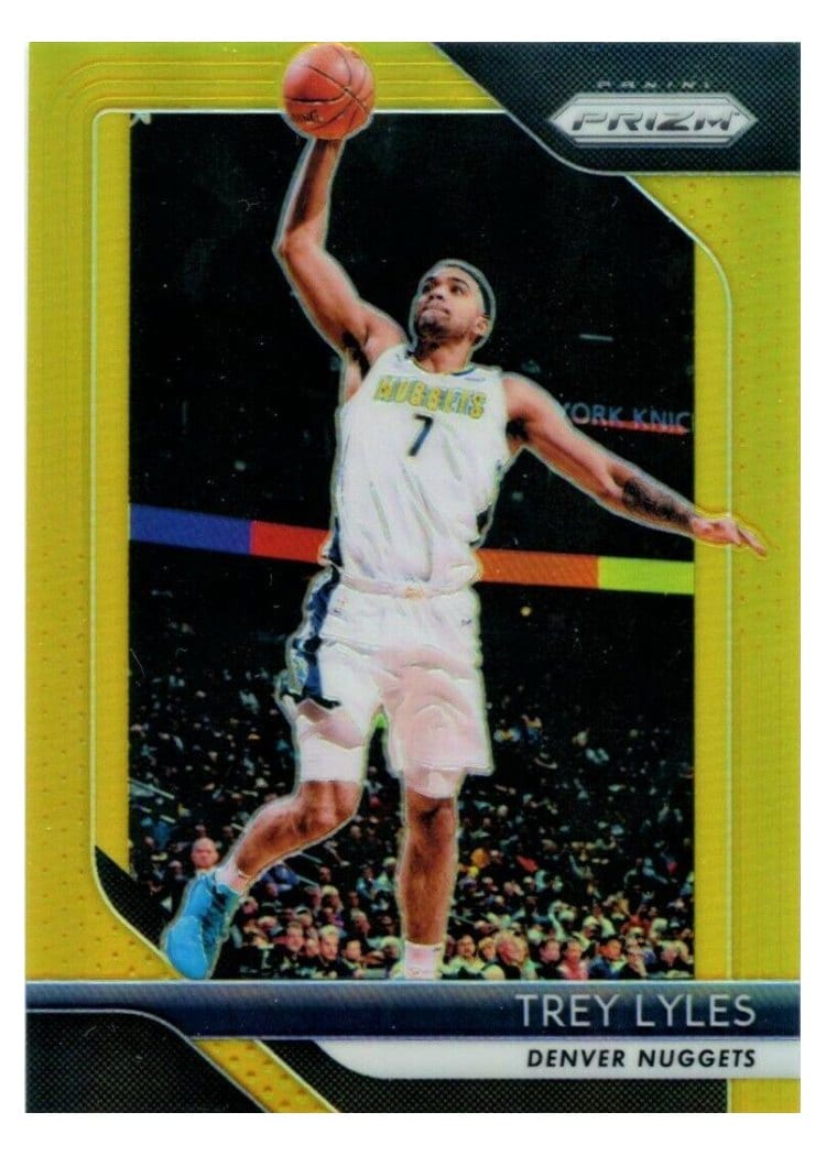 2018-19 Panini Prizm Base Set Trey Lyles Gold Prizm #112