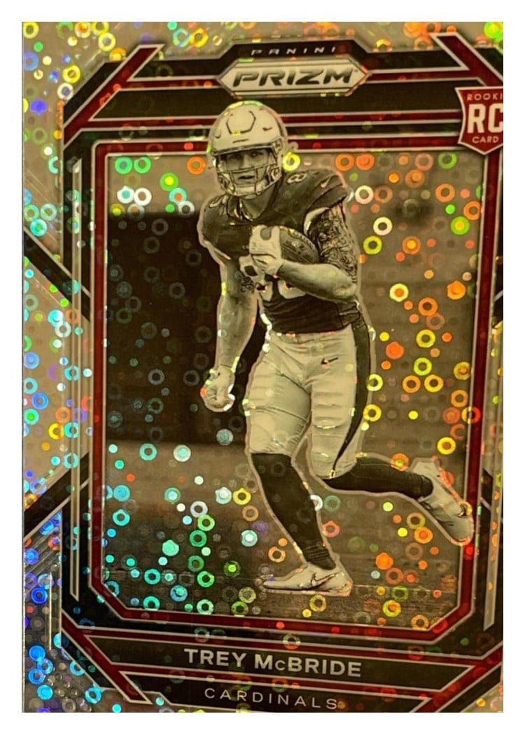 2022 Panini Prizm Base Set Trey McBride Black White Checker #327 card