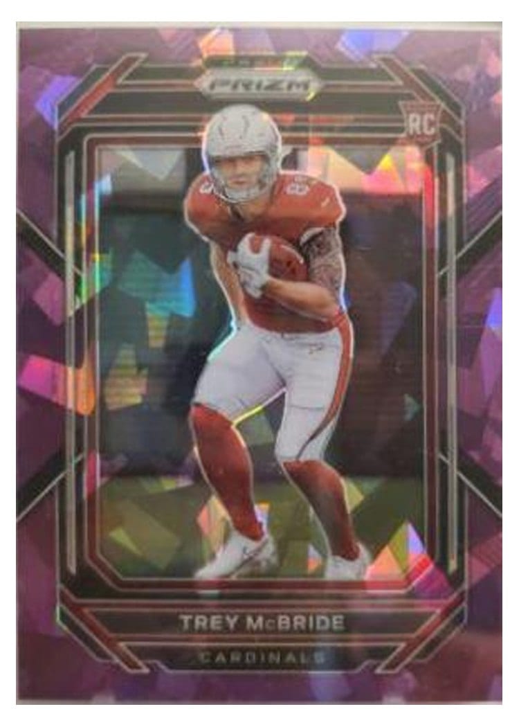 2022 Panini Prizm Base Set Trey McBride Purple Ice #327 card