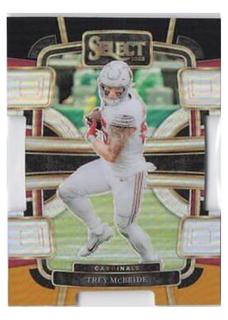 2023 Panini Select Base Set Trey McBride Black Gold Prizm Die-Cut #1 card