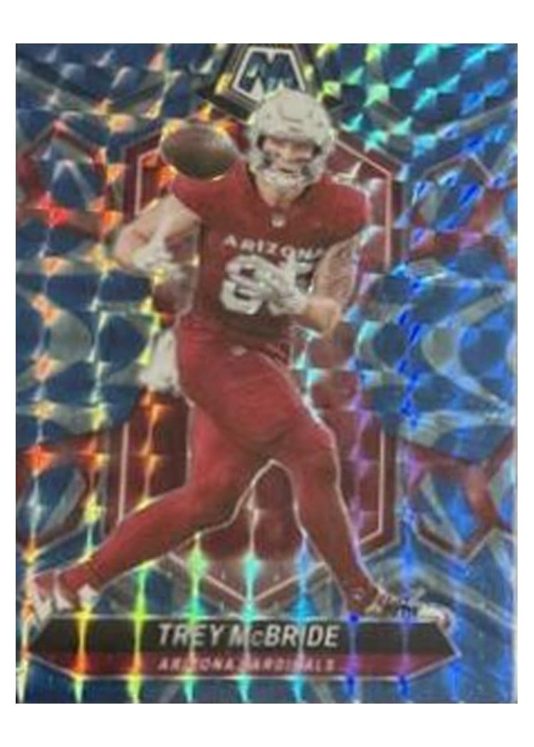 2024 Panini Mosaic Base Set Trey McBride Blue Reactive #5 card