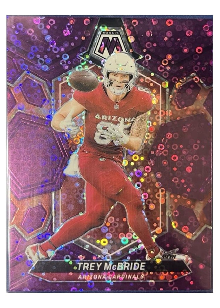 2024 Panini Mosaic Base Set Trey McBride No Huddle Purple #5 card