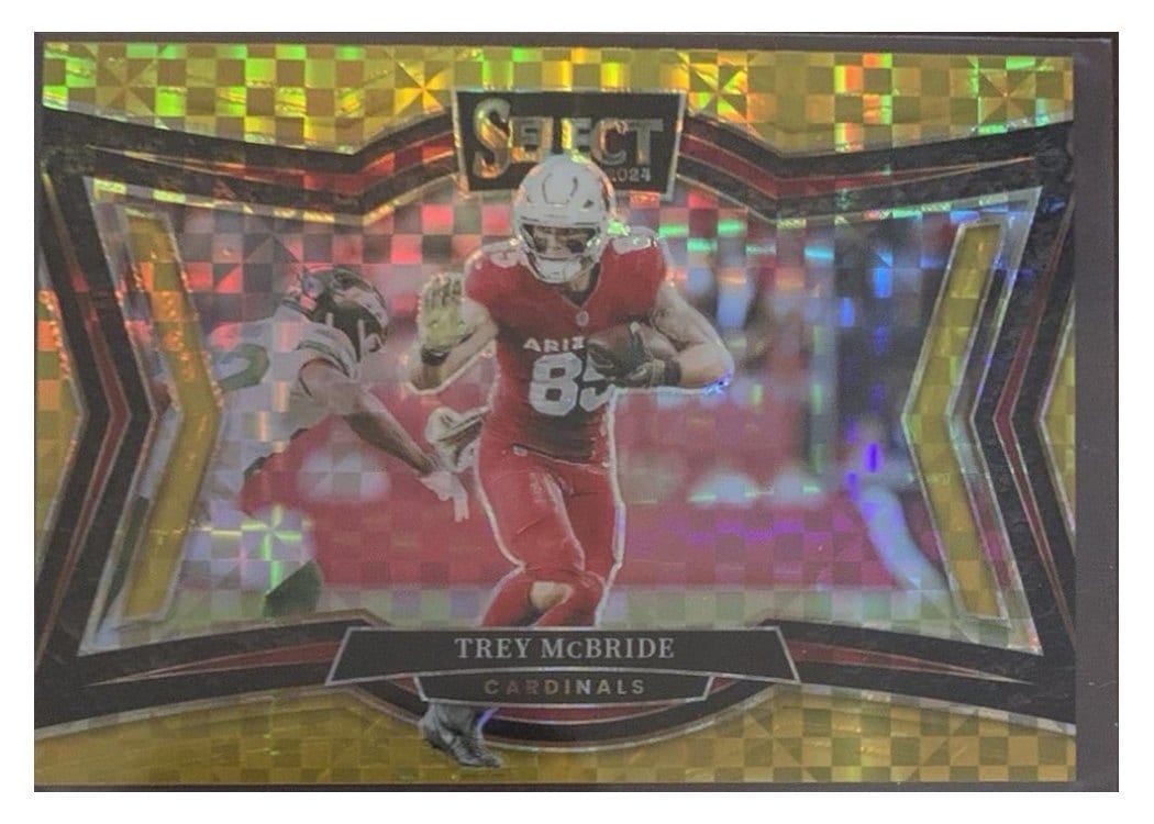 2024 Panini Select Base Set Trey McBride Gold Prizm #457 card
