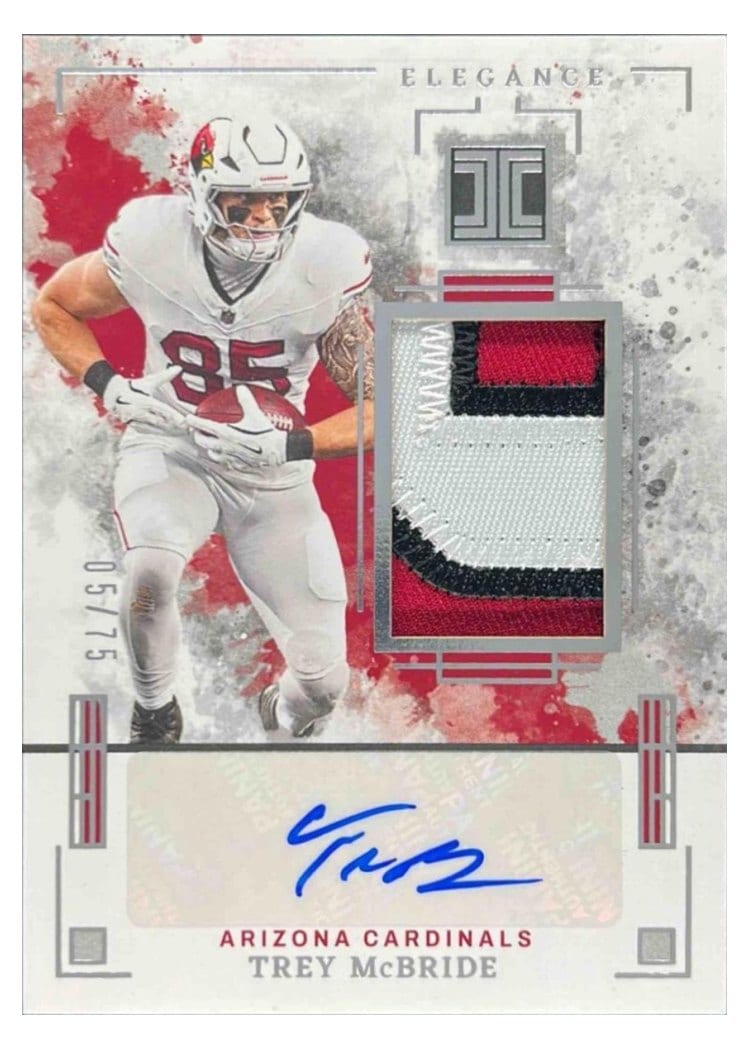 2025 Panini Impeccable Elegance Veteran Patch Autos Trey McBride #13 card