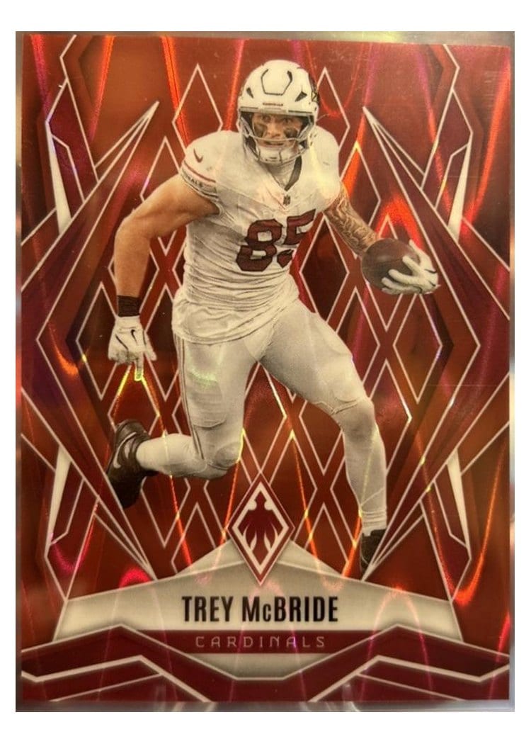 2025 Panini Phoenix Base Set Trey McBride Red Seismic #80 card