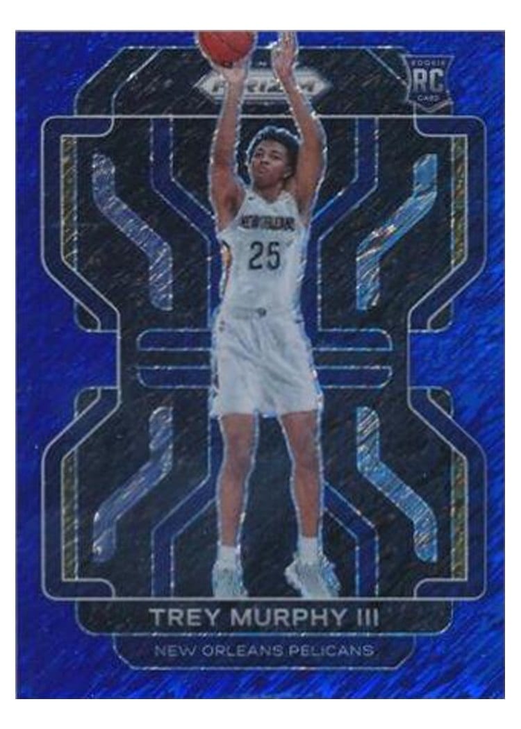2021-22 Panini Prizm Base Set Trey Murphy III Blue Shimmer #288 card