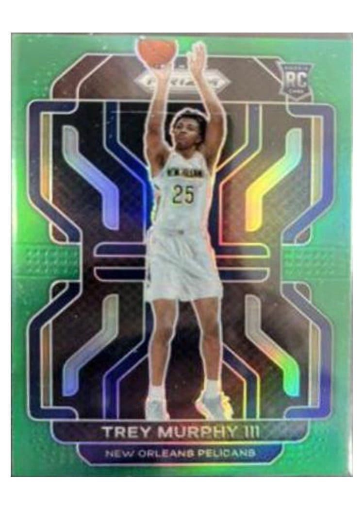 2021-22 Panini Prizm Base Set Trey Murphy III Green Prizm #288 card