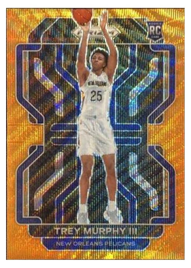 2021-22 Panini Prizm Base Set Trey Murphy III Orange Wave #288 card