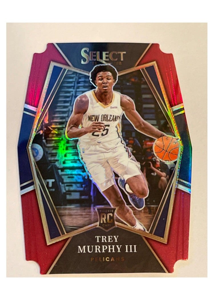 2021-22 Panini Select Base Set Trey Murphy III Maroon Prizm Die Cut #151 card