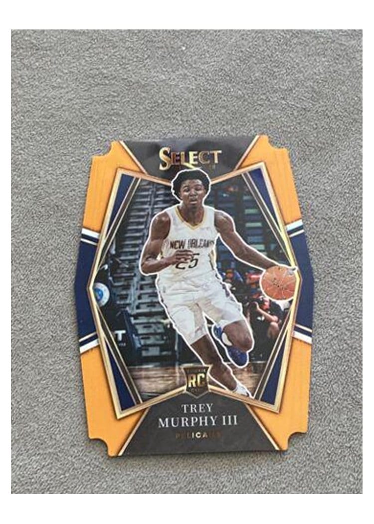 2021-22 Panini Select Base Set Trey Murphy III Orange Prizm Die Cut #151 card